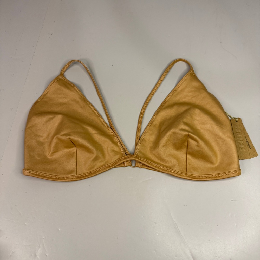Skims Wet Jersey Triangle Bralette Ochre XL PN-TRI-0564